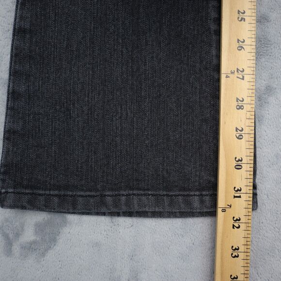 Farlow Jeans Pants Womens 9 Black Denim Flat Front Bootcut Pockets Jeans - Picture 6 of 16